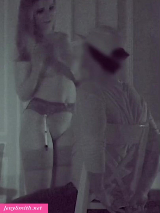Jeny Smith invited a guy over for her psychological experiment, turned off the lights, and got naked