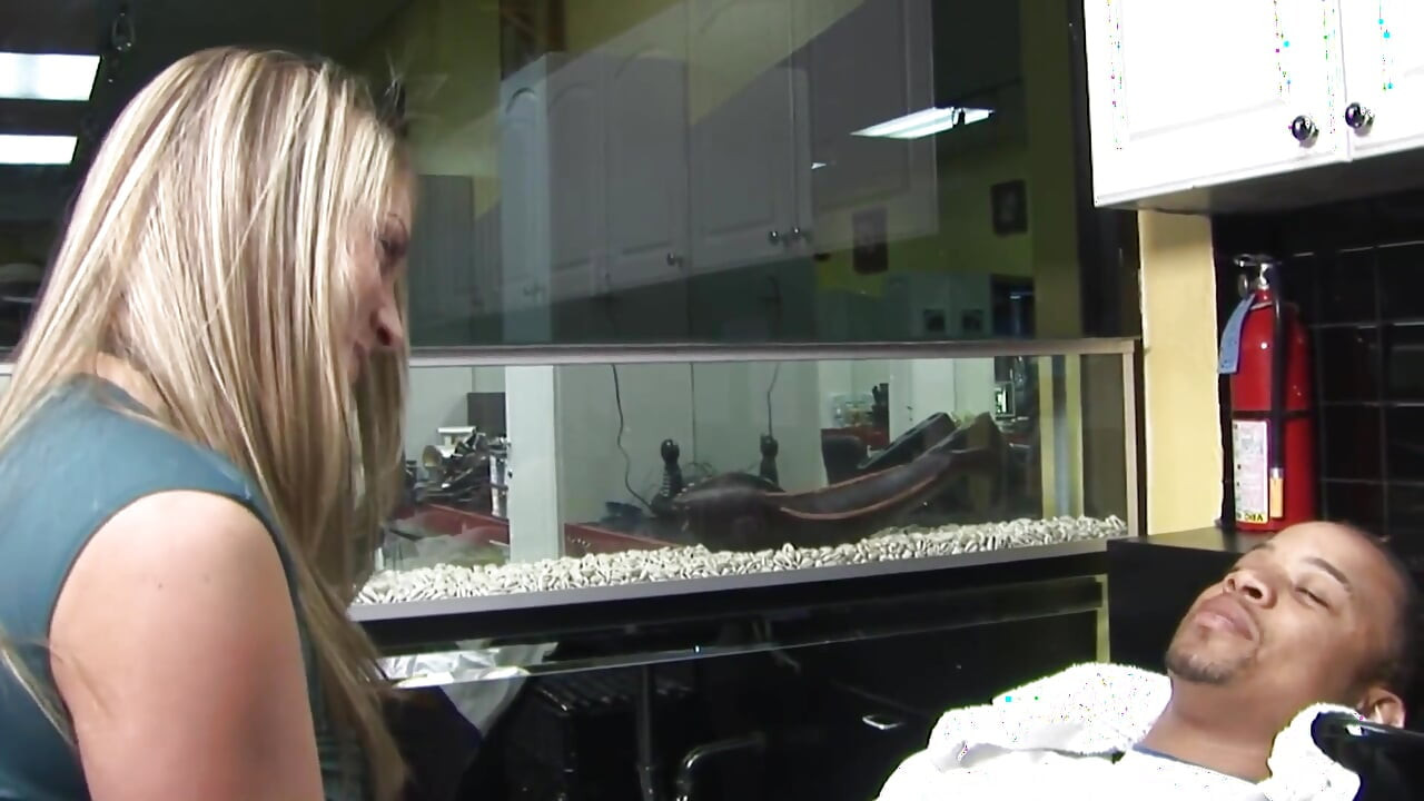 Blacky Fans Scene-1_sexy Blonde Hairdresser Loves Her Clients' Black Cocks