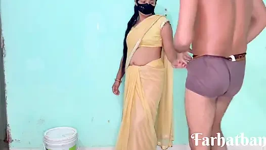 Hintli teyze ressamla sikişiyor