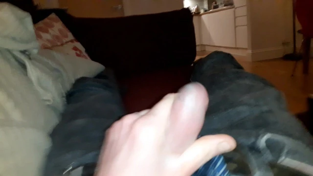 Jacking tiny semi-hard cock - verbally humiliating myself