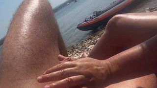 Ręczna robota na plaży