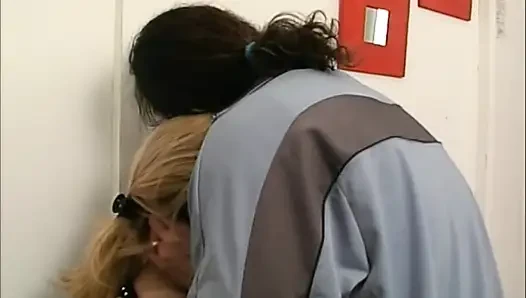 Fantastic Horny MILF with Big Nipples Ass Fucked and Cummed on Ass by Huge Cock in Gym