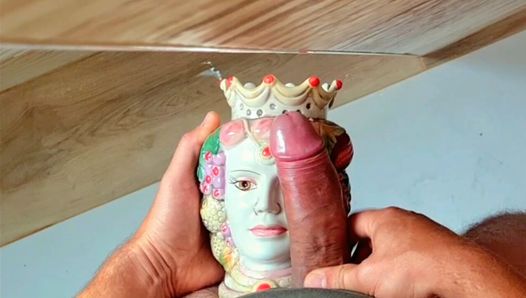 Beautiful seductive sicilian blowjob queen giving great head to a stranger in Palermo ending in a huge sticky facial