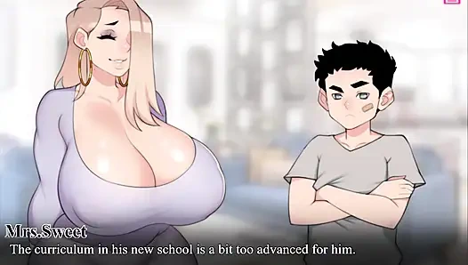 Tante seksi tetanggaku nggak percaya aku menghamilinya