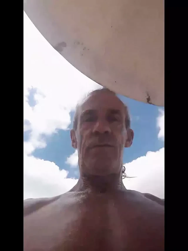 Straight step dad gets horny at the pool