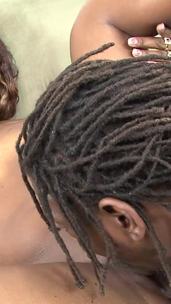Captivating moment from "He made sure that the brunette got her black booty oiled before the thick creampie"