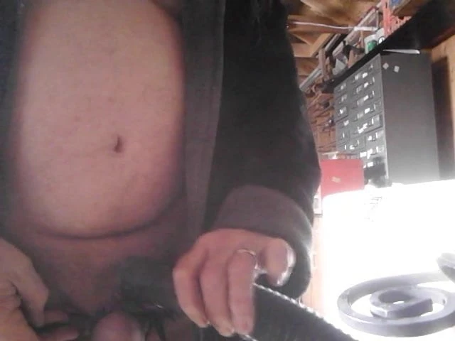 Hubby with pantyhose and robe
