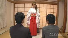 Japonesa freira no templo, sexo a três yui misaki