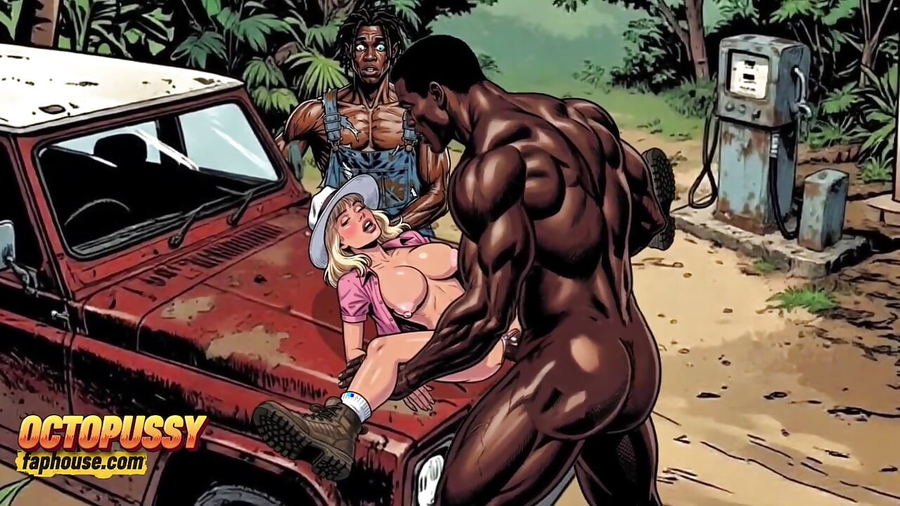 Stesen Minyak hutan: pam hitam untuk isteri putih. besar isteri cuckold