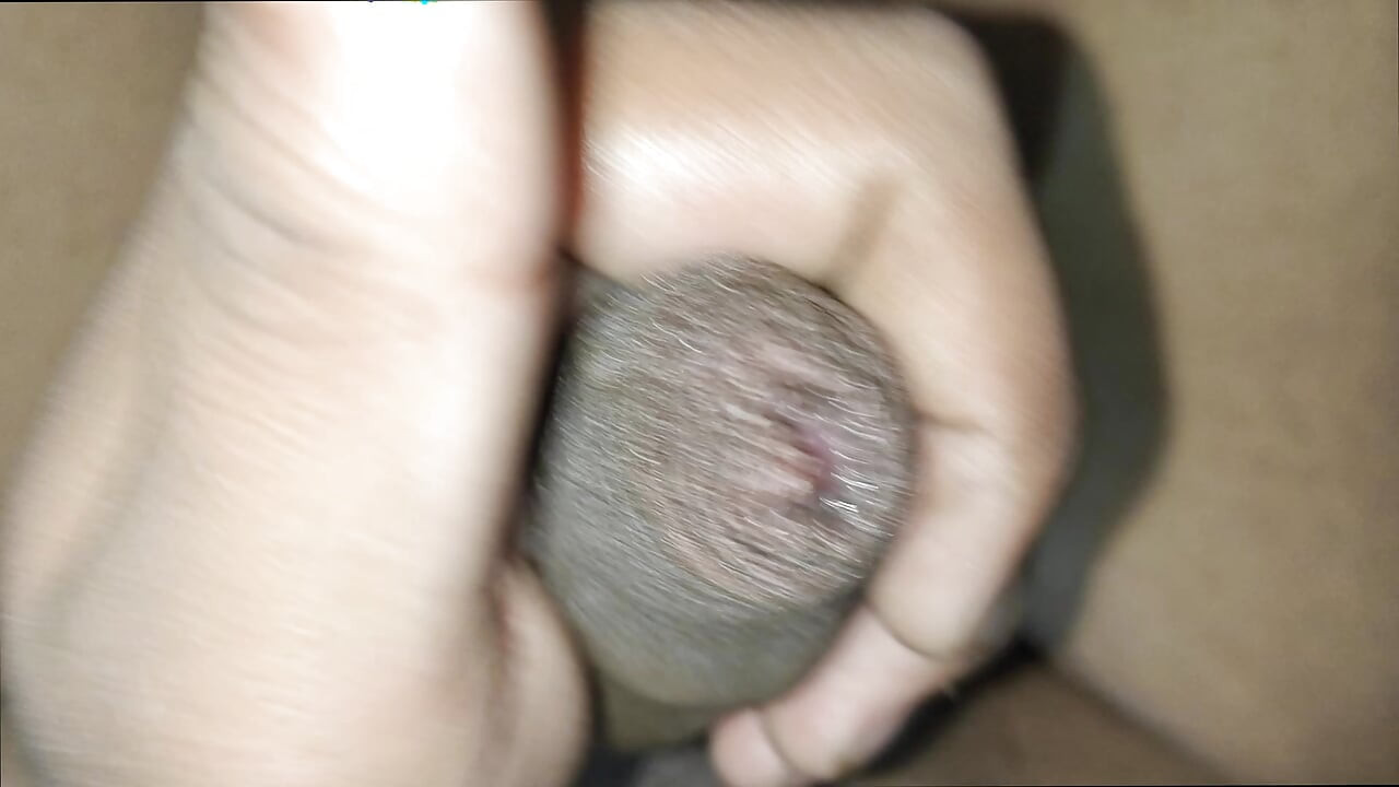 Young guy jerking off and having a powerful orgasm