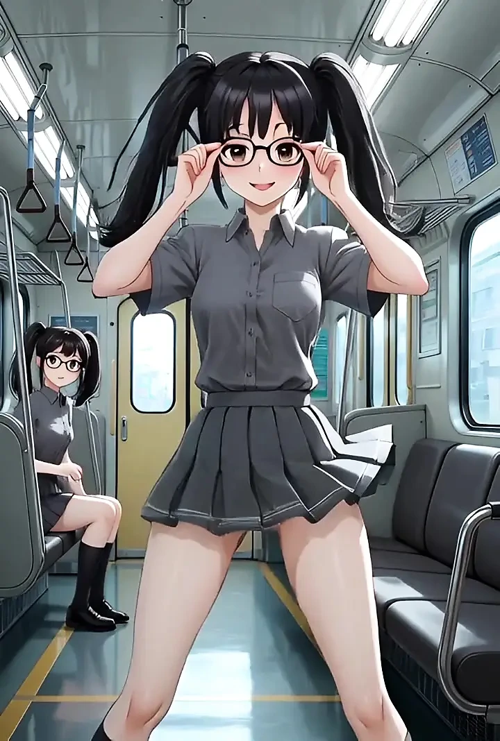 Hentai 2026! College girls show their super wet butts on the subway