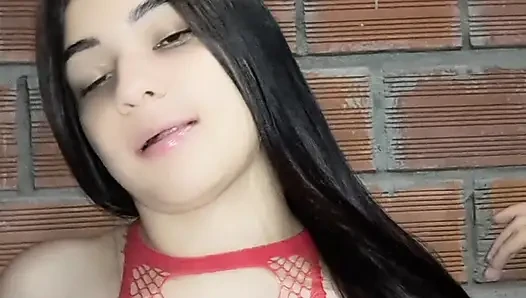 Stepmom helped her stepson cum quickly in her panties before work