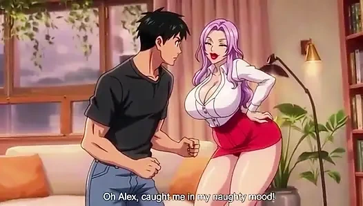 Horny stepmom grabbed by stepson when no one at home