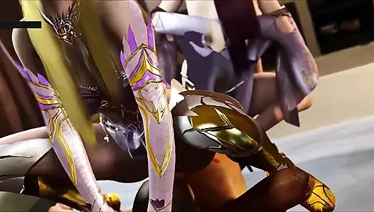 Virtual Goddess of Endless Desire Glow - 3D Animation Hentai