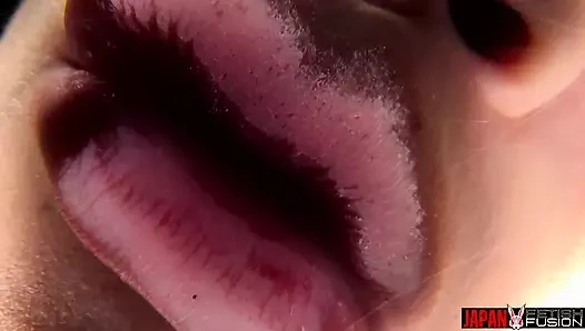 POV Virtual Tongue Kiss: Misaki Yumeno’s Raw and Intense Deep Kiss