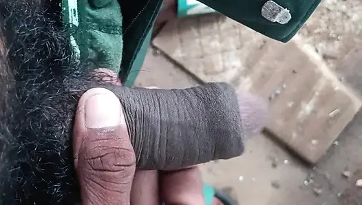 Hot desi boy pissing hard cock