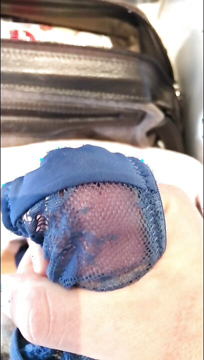 Wife sent a video and asked to cum on her panties