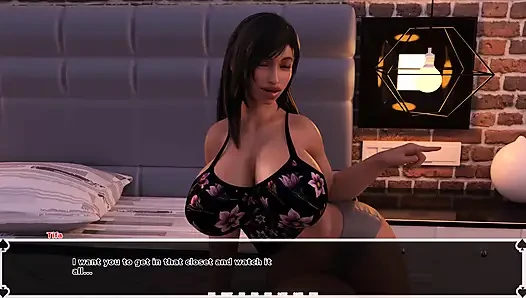 Небеса Tifa Dark: куколд скрывается в шкафу и смотреть, как его девушка глубоко заглатывает большой черный член своего босса - эпизод 43