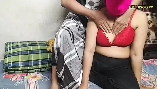 Desi village wife with husband first time romance