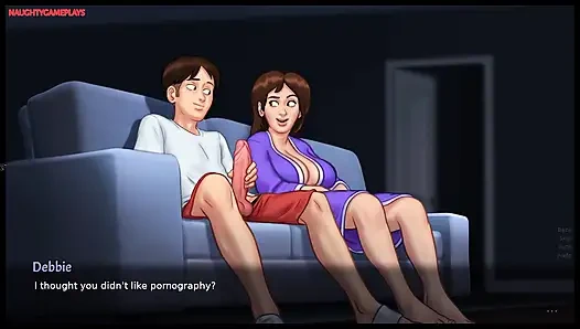 Summertime Saga Part 25 By DarkCookie - MILF Stepmom Helps Pervert Masturbate, MILF Pussy Fingering