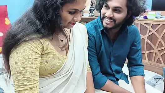 Kerala mallu couples hot first night romance with sex in kerala saree, I...