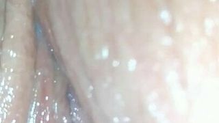 Wet pussy up close