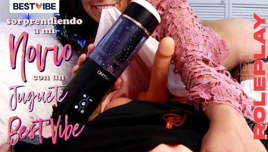 Your girlfriend gives you a masturbator from the BESTVIBE store guided straw roleplay english subtitles