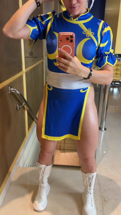 Chun-Li Cosplay Mandy Sweet Endast fans