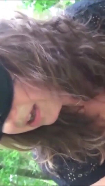 Powerful moment from "German Granny Seduce to Creampie Fuck Outdoor by Young Guy"