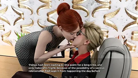 Перемещение вниз: две лесбиянки, лизание киски, многократные оргазмы в офисе, эпизод 37