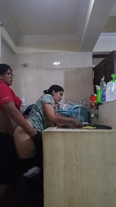 Sexy Latina Sex in the Kitchen