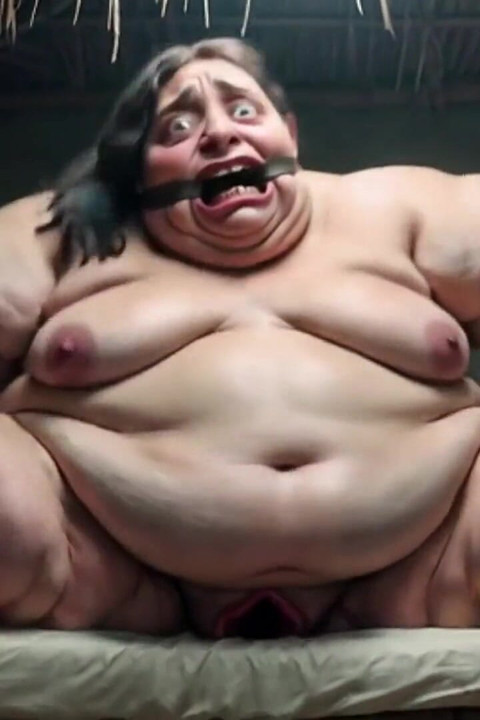 Desperate SSBBW in Rope Bondage - Dripping Fat Wide Pussy