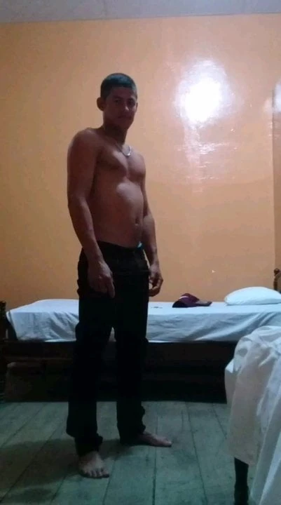 Miner being home alone is excited shows his banana