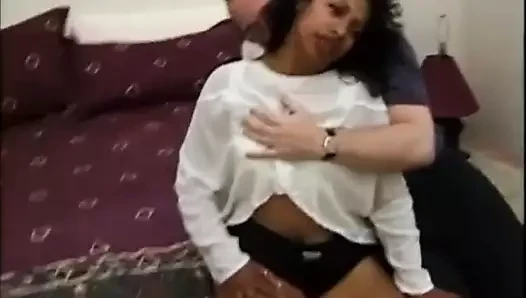 Classic porn sextape of interracial group fun