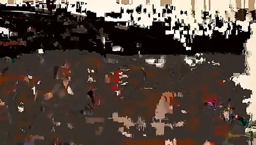 Brünette miezen spielen mit großem spielzeug