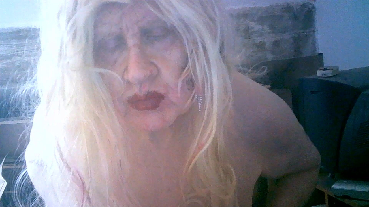 Sissy slag Sarah Fuckpig Millward exposed, without makeup apart from lipstick, or female clothes.
