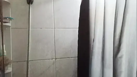 Milf taking a shower