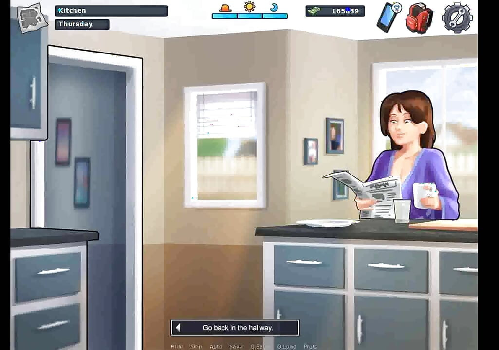 Summertime saga: his new roommate is a hot MILF with big boobs ep 124