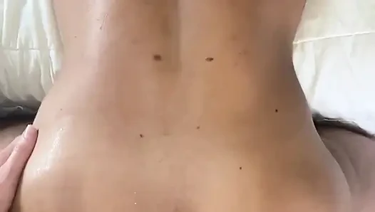 Pegging Him Doggy for First Time Ever