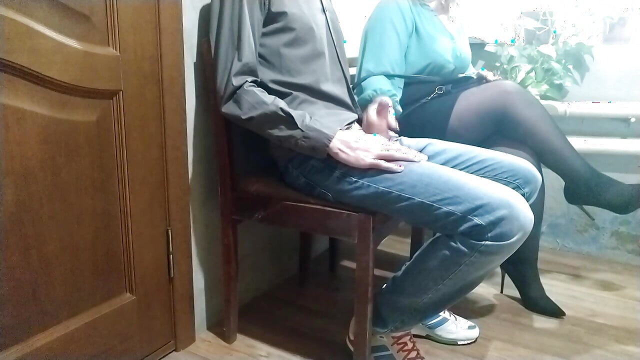 Call me anytime! A stranger jerked me off in the waiting room