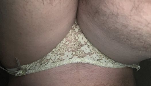 Masturbating in lace panty