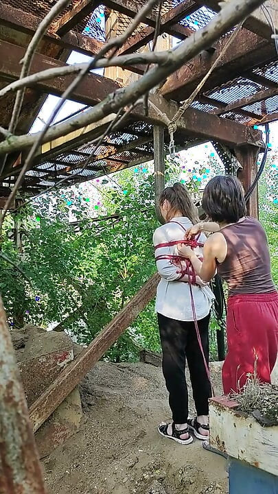 Shibari Princess Goes Outside