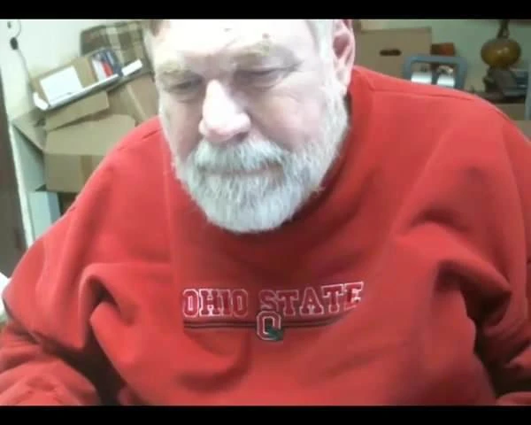 grandpa stroke on webcam