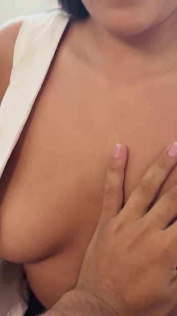 Key moment from "Horny brunette wants to see how I fuck"