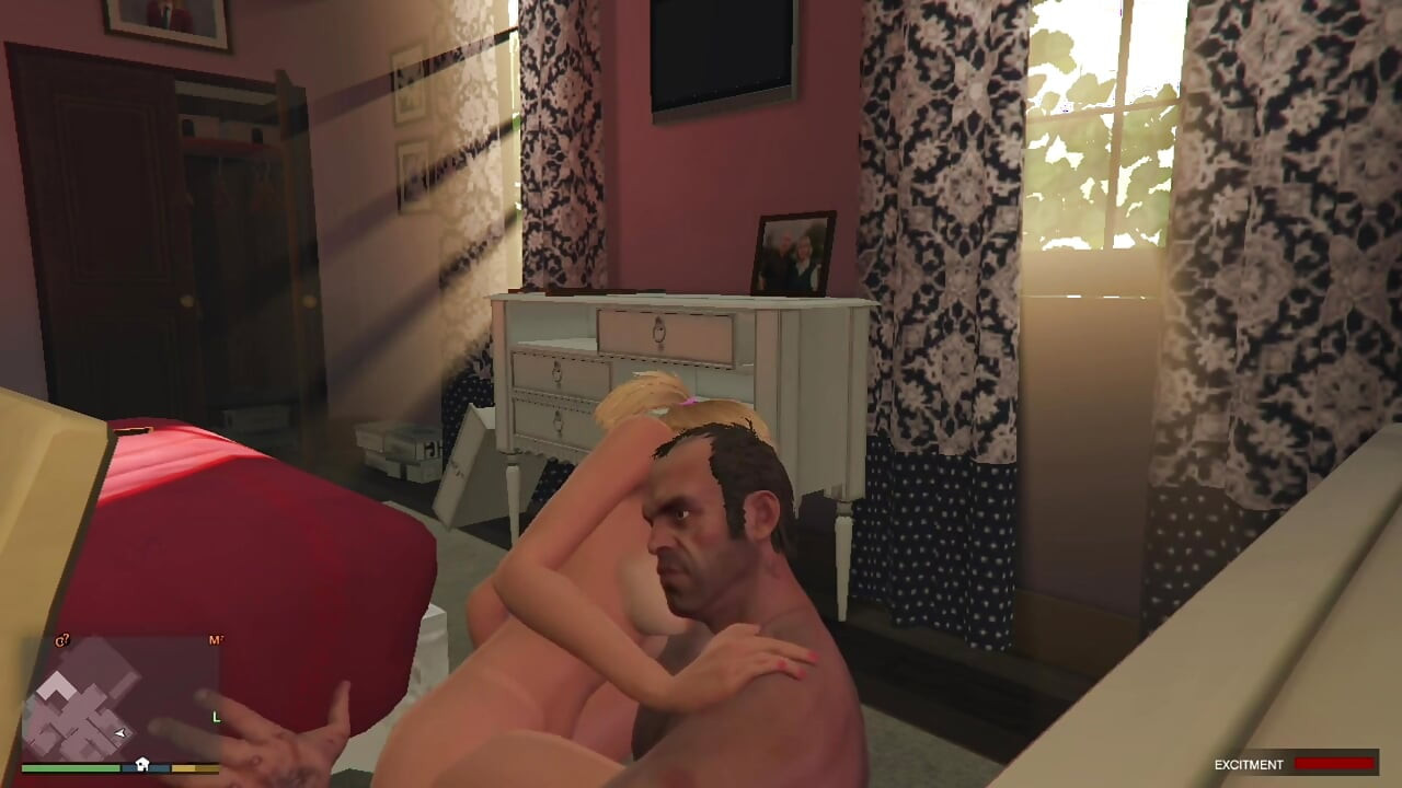 Sugar Daddy Trevor and Sugar Baby Tracey have sex in her room while homealone