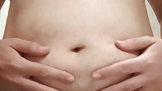 Full naked in bathroom after shaving