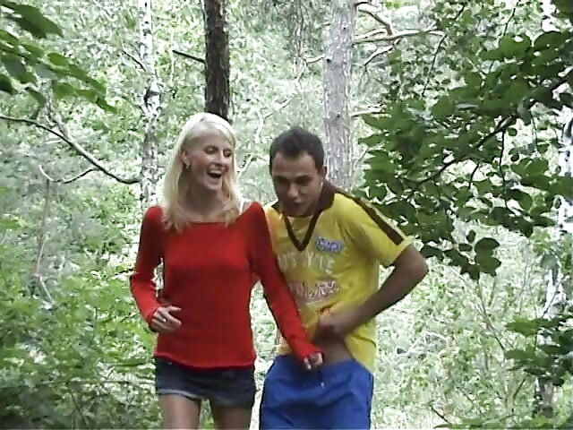 European teen picked up and fucked on the side of the road