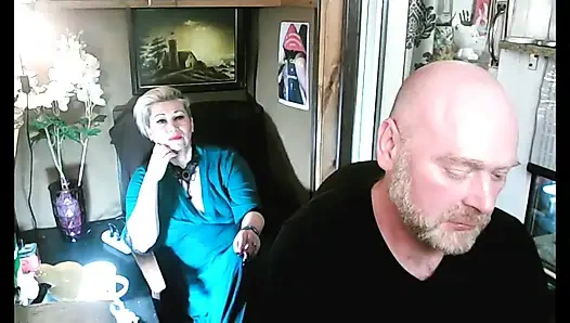 Dangerous intimate games with nipples, pussy and mouth of his beloved slut wife, exposed to the public))