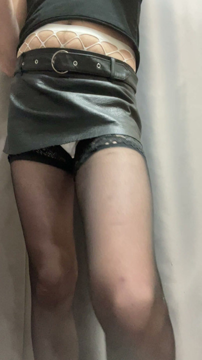 A young sissy shows off her favorite maxi pad in her panties and inserts a tampon.