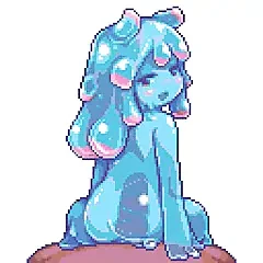 Menina de lodo azul